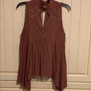 Tank blouse with vest